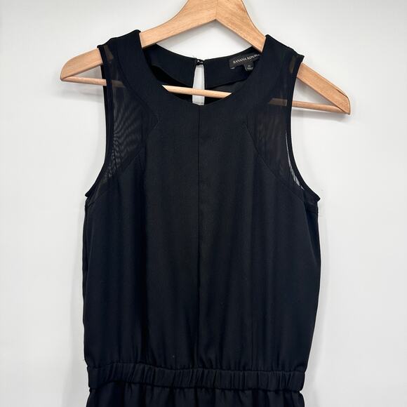 BANANA REPUBLIC Black Mesh Inset Jumpsuit // 0 - Picture 4 of 13